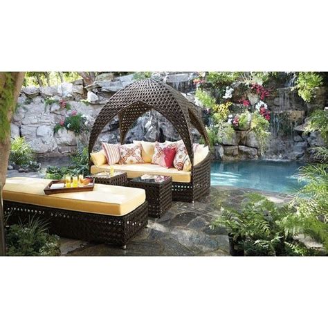 Cosh living offers a range of designer outdoor daybeds that allow you to create the perfect will it be the centrepiece of your outdoor furniture collection? Bali Daybed via Polyvore featuring home, outdoors, patio ...