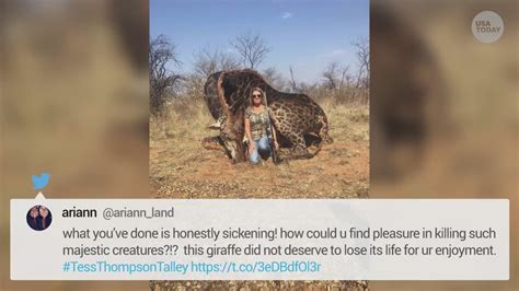 Hunter Poses With Dead Black Giraffe Sparks Outrage