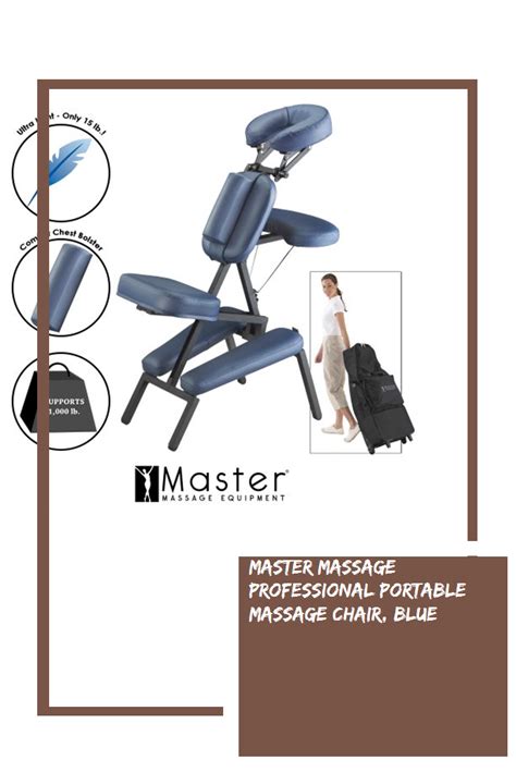 Master Massage Professional Portable Massage Chair Blue Massage