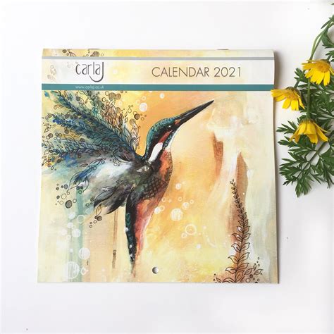 Beautiful Bird Art Calendar 2021 By Carla J Art Calendar Bird Lover