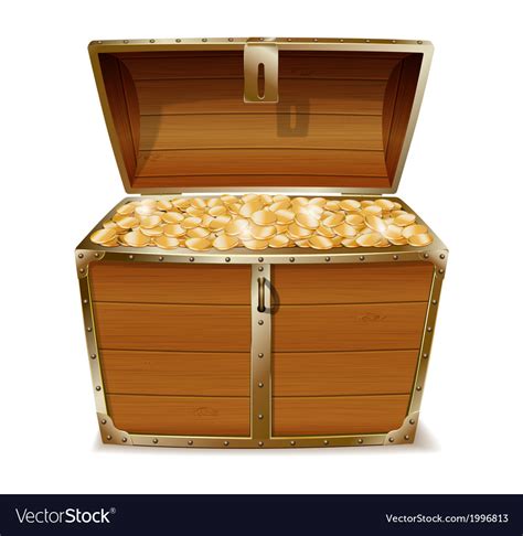 Opened Treasure Chest Royalty Free Vector Image