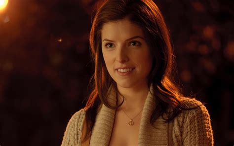 Smiling Actress Celebrity Anna Kendrick Women Auburn Hair White Sweater Hd Wallpaper