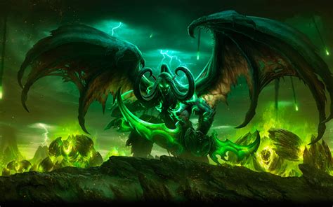 Download Wallpapers Illidan Stormrage 4k Warrior World Of Warcraft