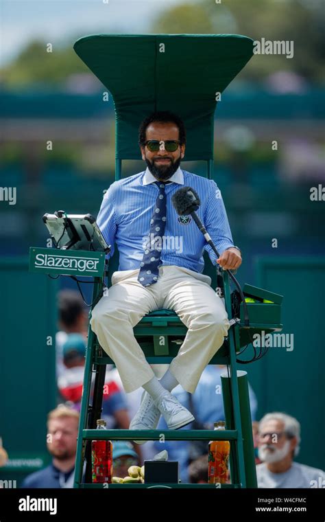 Umpire Kader Nouni The Wimbledon Championships 2019 Held At The All England Lawn Tennis Club