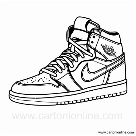 Ausmalbilder Jordan Nike Schuhe