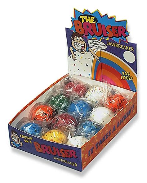 Sconza Mega Bruiser Jawbreaker Giant Kosher Jawbreaker In Assorted Colors Pack
