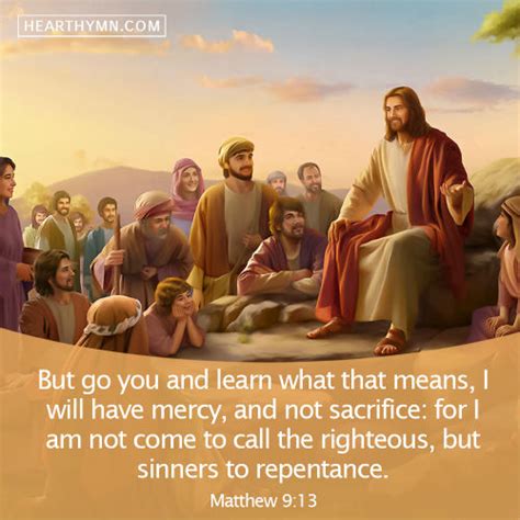 Jesus Christ Came To Call The Sinners To Repentance Matthew 913
