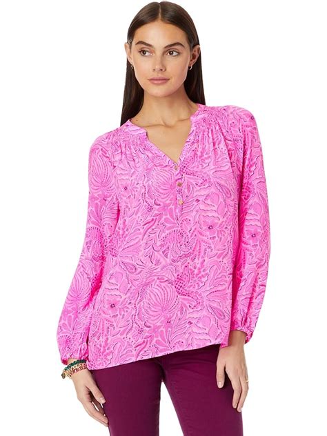 Lilly Pulitzer Essie Top Pink Pout Free Shipping