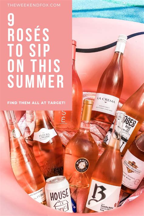 9 Rosés To Sip On This Summer • The Weekend Fox Refreshing Drinks Recipes Best Rose Wine Rose