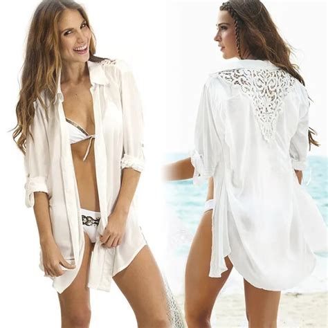 Sexy Beach Sarongs Pareos White Swimsuit Cover Ups Women Swimsuit Wraps Sarongs Tunic For The