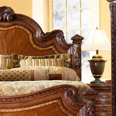 Old World Eastern King Estate Bed In Brown By Art Furniture