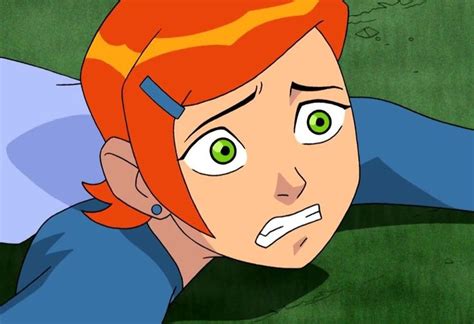 An Animated Woman With Red Hair And Green Eyes