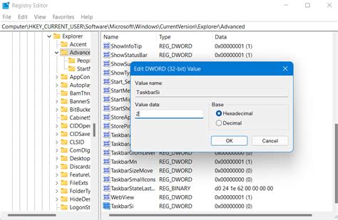 How To Change Taskbar Icon Size In Windows 11