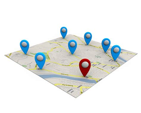 3d Map Of Location Stock Photo Templates Powerpoint Slides Ppt