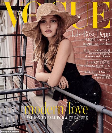Lily Rose Depp Flaunts Her Slender Figure In Australian Vogue Magazine