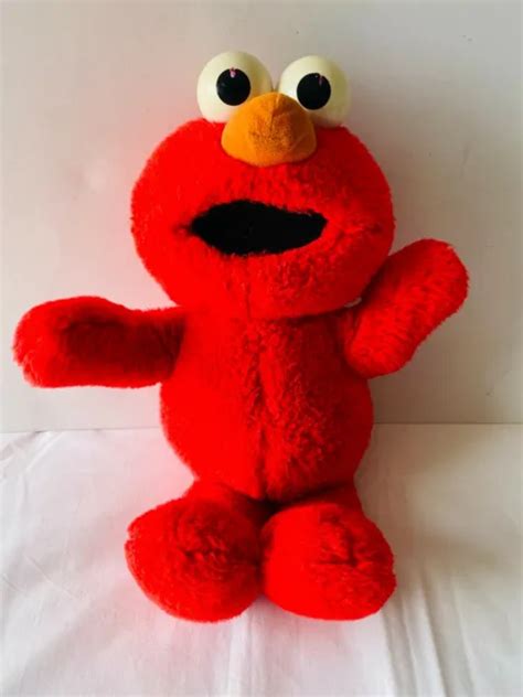 Elmo Sesame Street Tickle Me Plush Soft Toy Vintage Tyco Jim Hensen