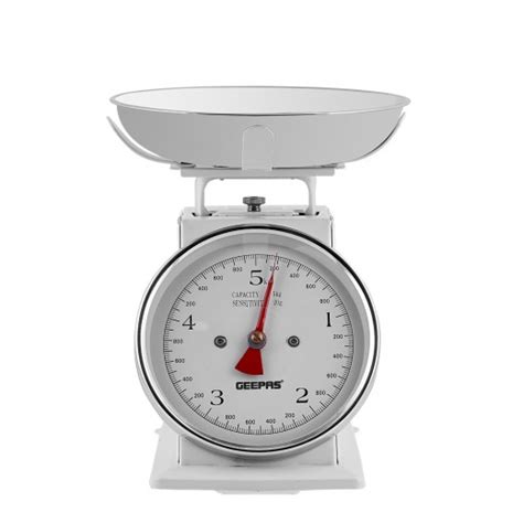 Save on kitchen scale 5kg. Buy Geepas Mechanical Kitchen Scale 5KG - White | توصيل ...