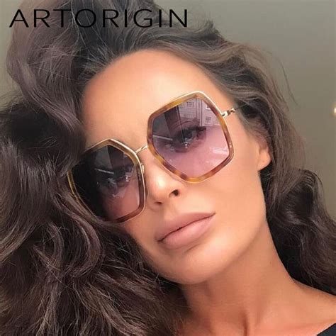 Artorigin Fashion Sunglass Women Oversized Hexagon Large Frame New 2017 Glasses Uv400 Female