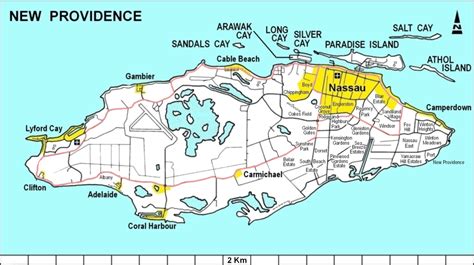 Bahamas New Providence Map