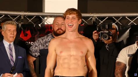 Alexis Superfan S Shirtless Male Celebs Logan Paul Fight Weigh In