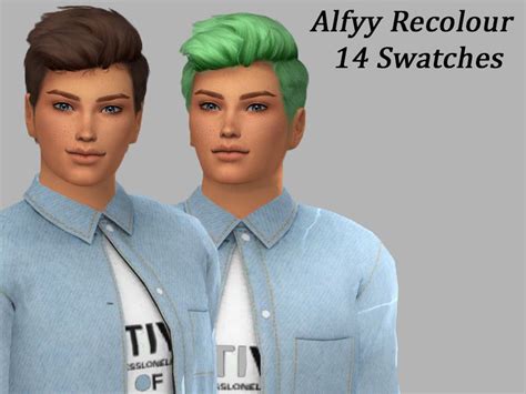 The Sims Resource Wings Os0508 Hair Recolored By Alfyy Sims 4 Hairs