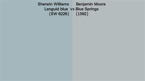 Sherwin Williams Languid Blue Sw 6226 Vs Benjamin Moore Blue Springs