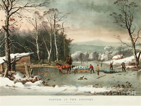 Winter In The Country Painting By George Henry Durrie