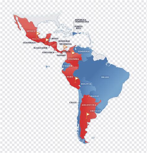 America Del Sur Latino America Mapa Polityczna Estados Unidos Estados