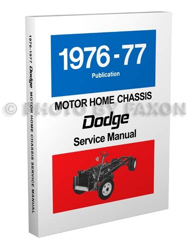 1977 Dodge Sportsman Motorhome Manual