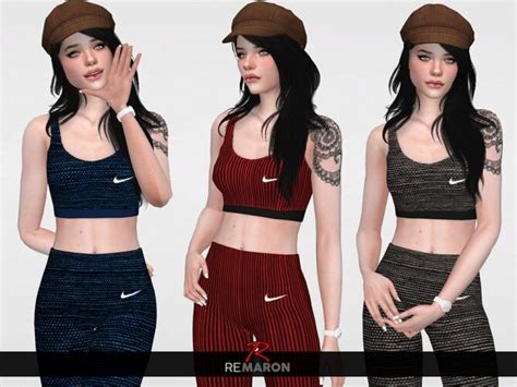 Sport Top For Women 01 By Remaron At Tsr Sims 4 Updates