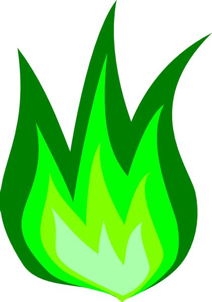 Green Fire Clip Art at Clker.com - vector clip art online, royalty free png image