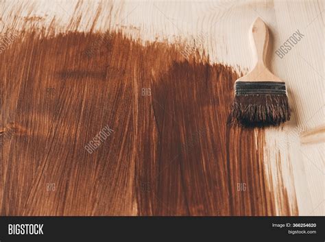 Paint Brush Wooden Image And Photo Free Trial Bigstock