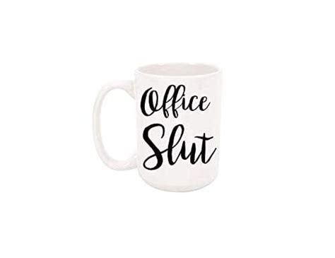 Office Slut Coffee Mug T Large 15 Oz Cup Handmade