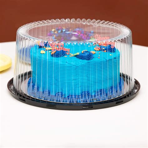 9 Plastic Disposable Cake Containers Carriers With Dome