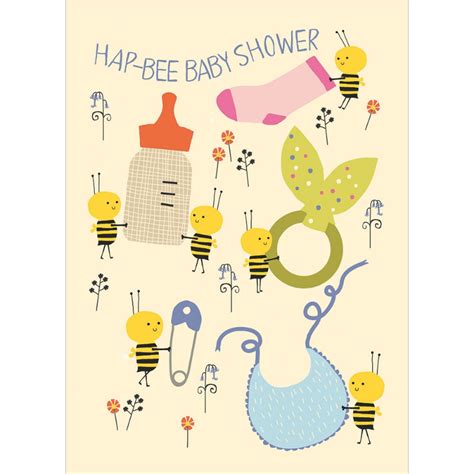Hap Bee Baby Shower Card Sunnyside Ts