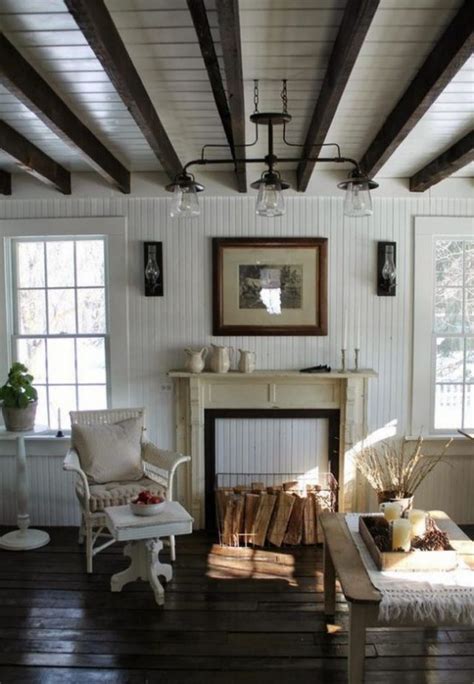 35 Stunning Living Room Design Ideas With Wooden Beams Page 21 Of 35