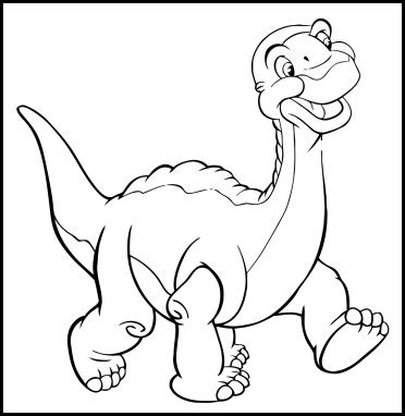 land before time little foot coloring pages - Clip Art Library