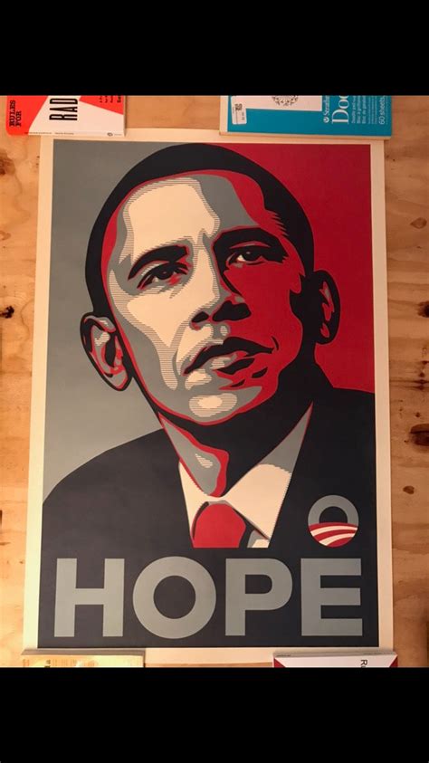 Shepard Fairey Obama Hope Original 2008 Obey Street Poster 24x36 Etsy