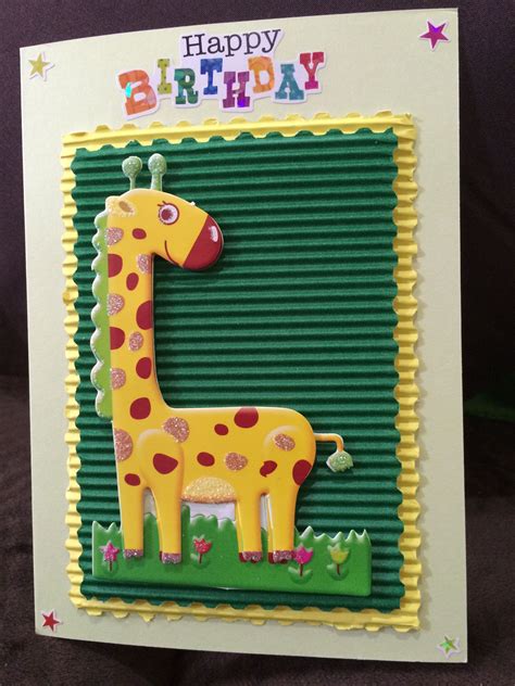Childrens Birthday Giraffe Childrens Birthday Birthday Crafty