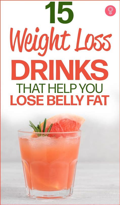 15 Weight Loss Drinks That Help You Lose Belly Fat Maholicious