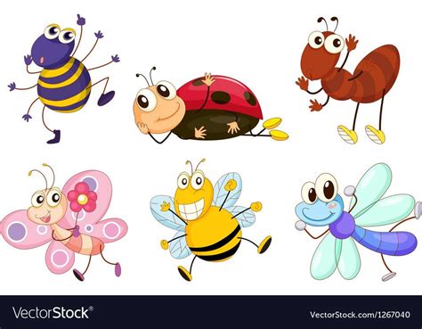 Different Bugs And Insects Royalty Free Vector Image Affiliate