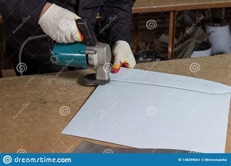 Sheet Metal Cutting Electric Shears Cutting Of Metal Sheets With