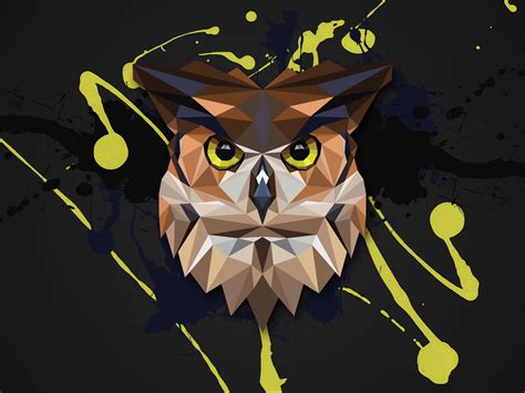 Polygon Owl By Dávid Uhrin On Dribbble