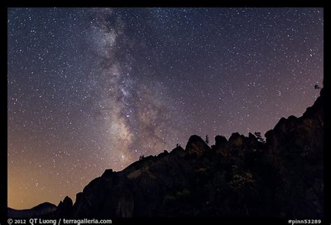 Picturephoto Rocky Ridge And Star Filled Sky With Milky