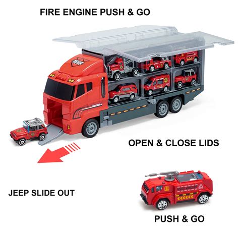 Joyin 10 In 1 Die Cast Fire Engine Vehicle Mini Rescue Emergency Fire