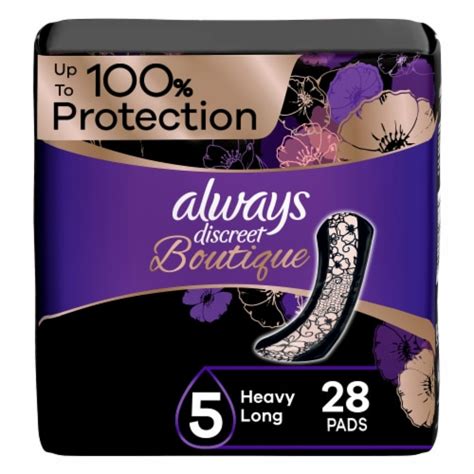 Always Discreet Adult Boutique Incontinence Pads For Women Heavy