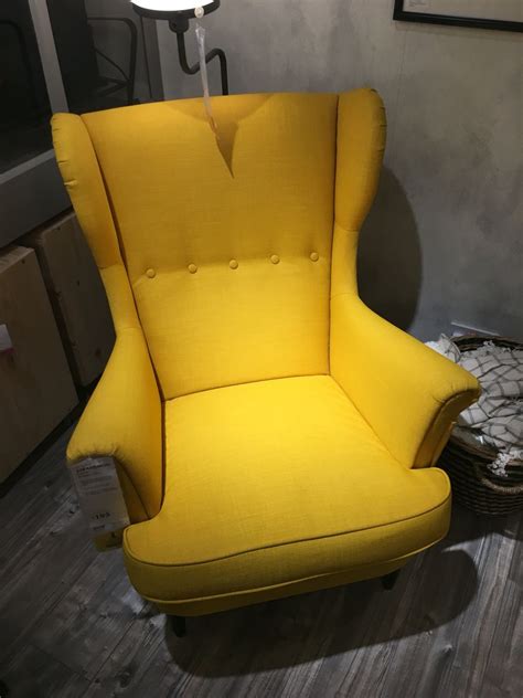 Whether it's in colourful fabric or luxurious leather, at kingsgate furniture we create custom furniture that you can. The yellow wingback chair (IKEA) | Oker! - Wingback chair ...