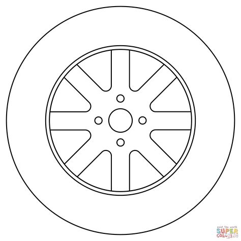 Tire Coloring Page Free Printable Coloring Pages