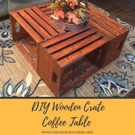 Diy Coffee Table With Crates Coffee Table Design Ideas