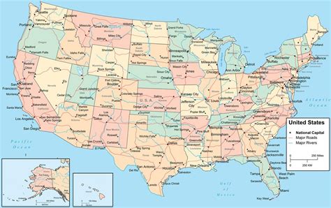 Carte Des Etats Unis Avec Villes Info ≡ Voyage Carte Plan